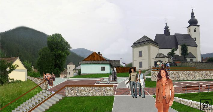 Centrum obce - Liptovský Ján